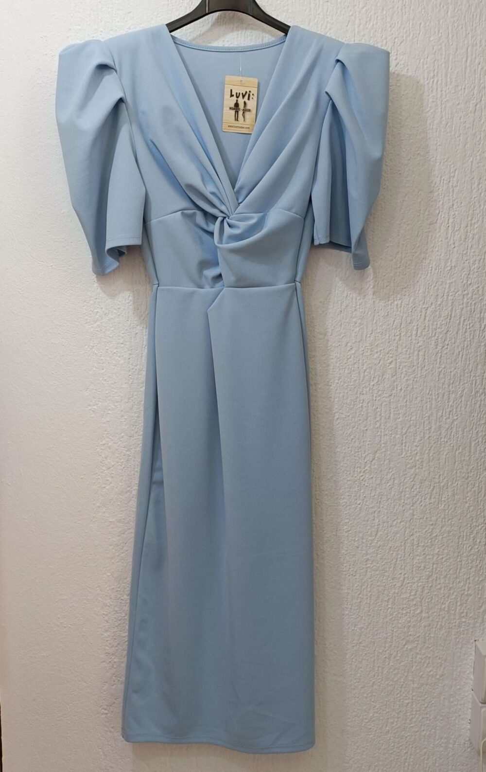 Vestido Nudo liso apertura - Imagen 7