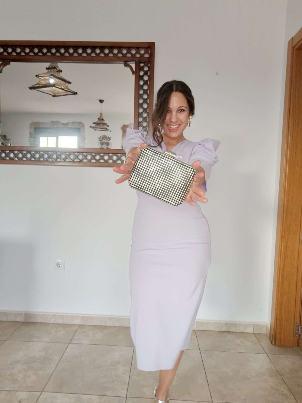 Vestido Nudo liso apertura - Imagen 3