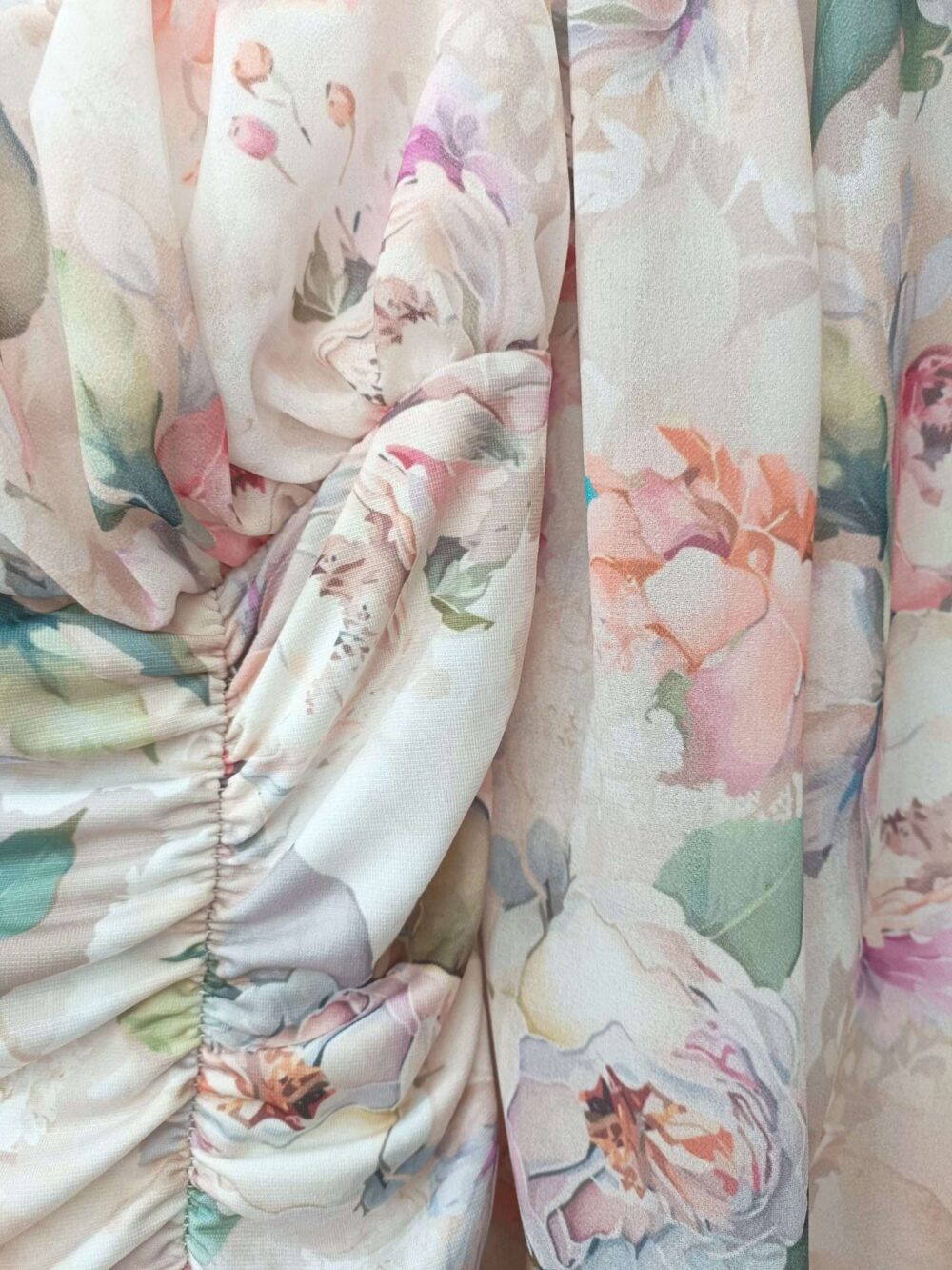 Vestido frunces estampado - Imagen 2