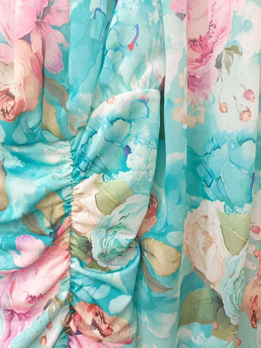 Vestido frunces estampado - Imagen 3