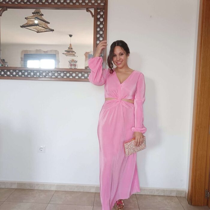 Vestido largo Razo canalé