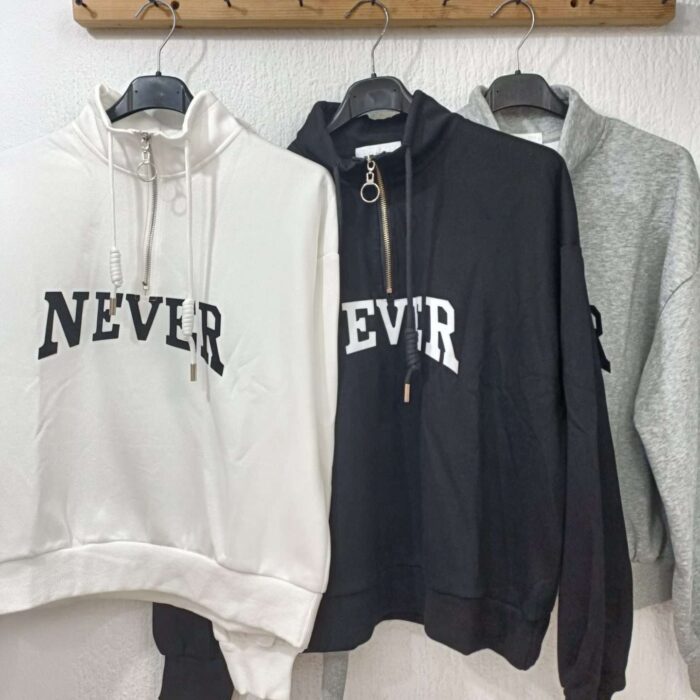 Sudadera never